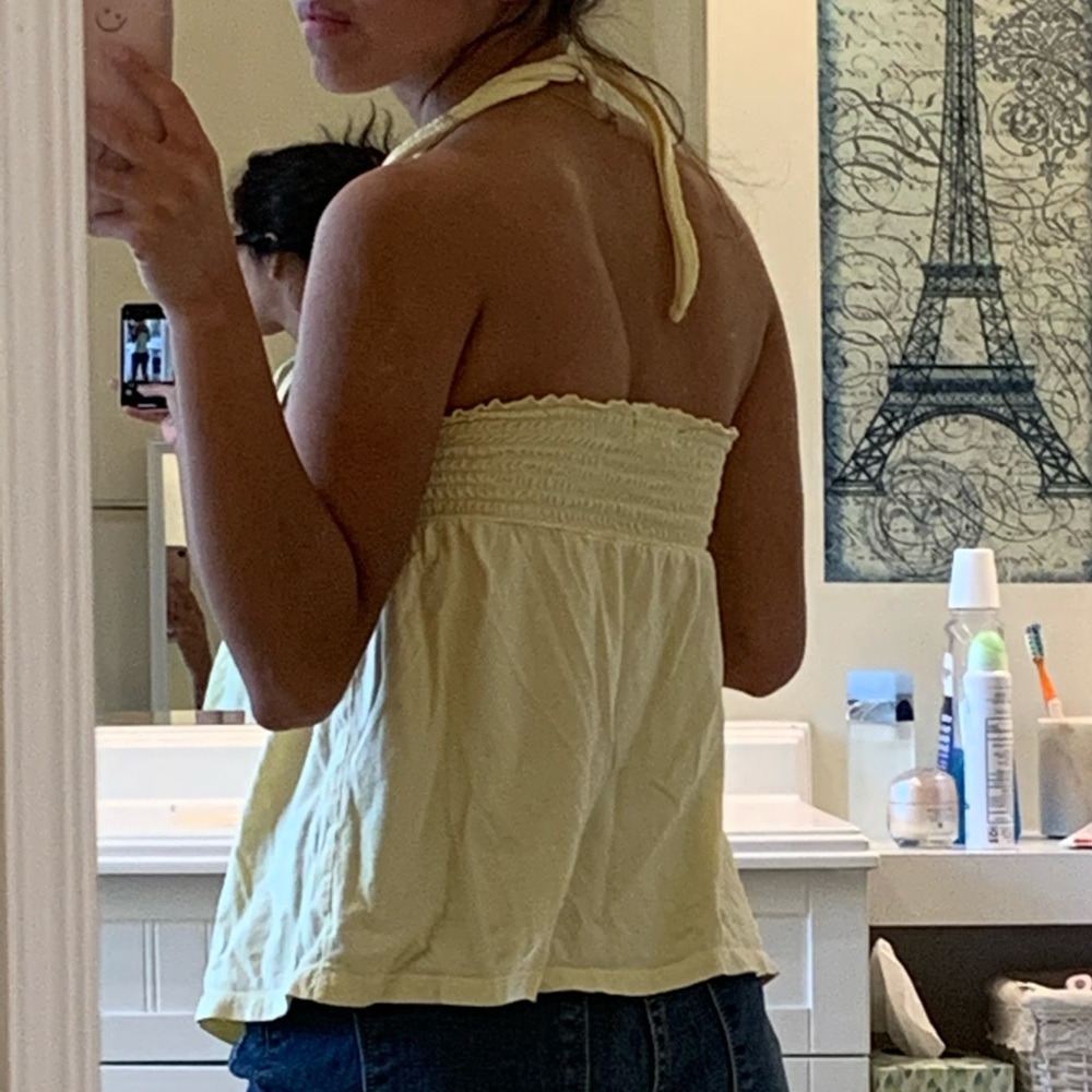 Yellow Halter top - Picture 2 of 4